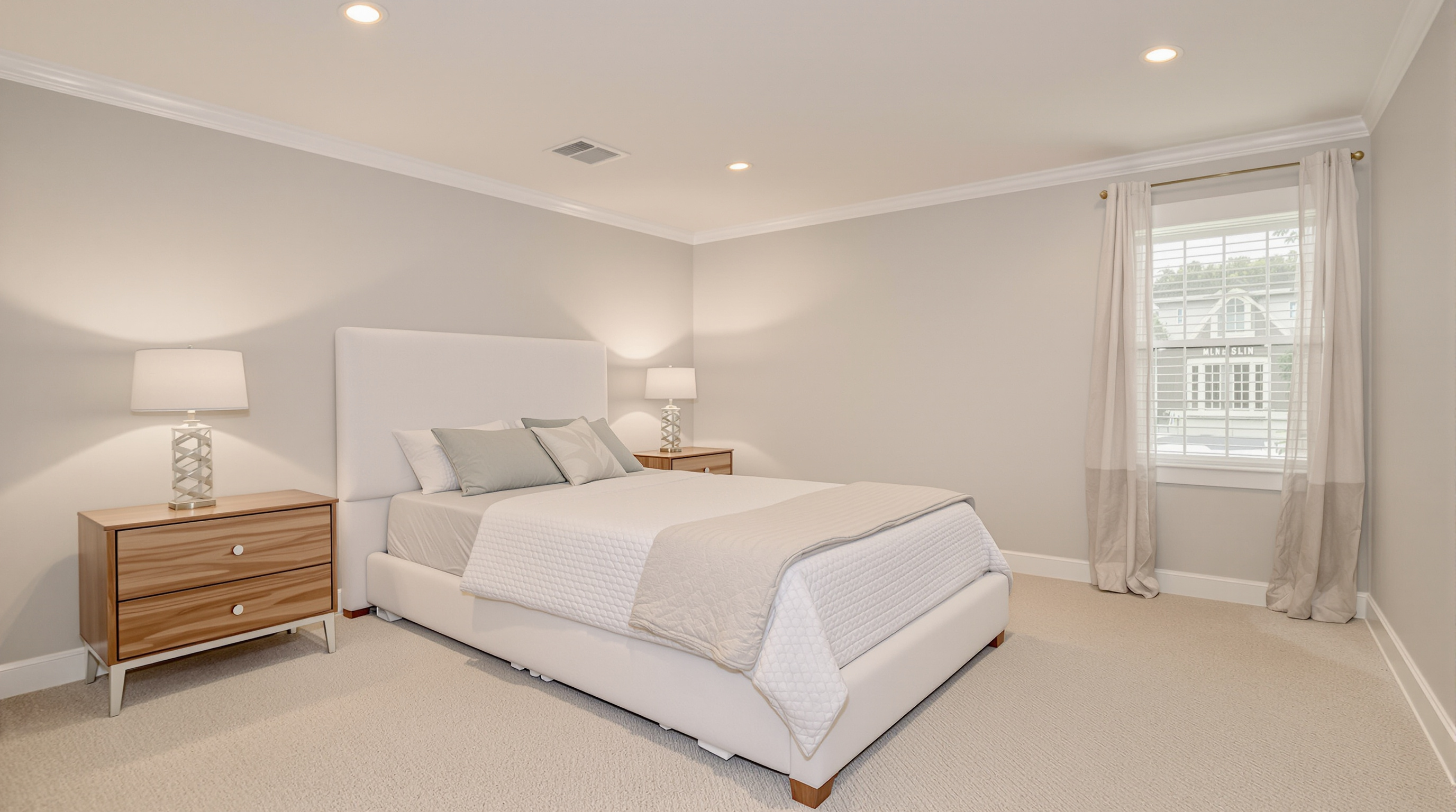 Light-filled room addition with vaulted ceiling